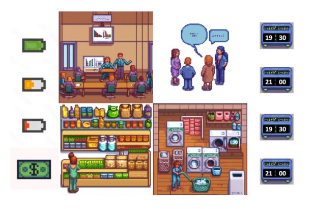 A simulation game to give young learners a glimpse of adults' daily lives