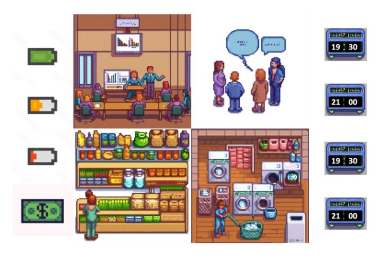 A simulation game to give young learners a glimpse of adults' daily lives