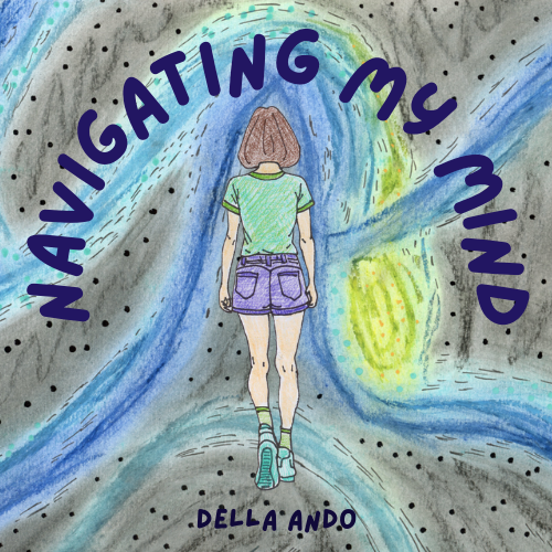 Navigating my Mind book cover showing title, author, and main character.