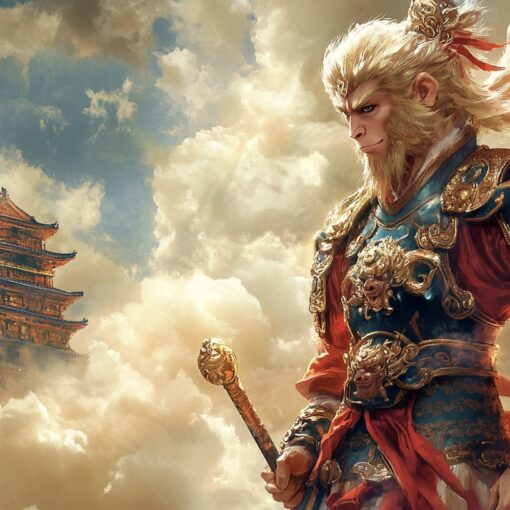 Sun Wukong in the Heaven.