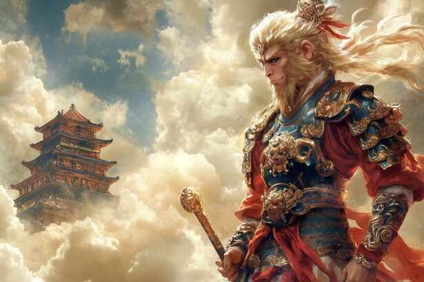 Sun Wukong in the Heaven.